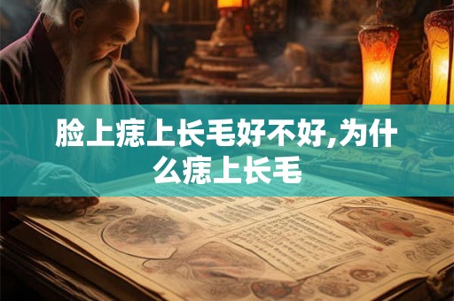 脸上痣上长毛好不好,为什么痣上长毛
