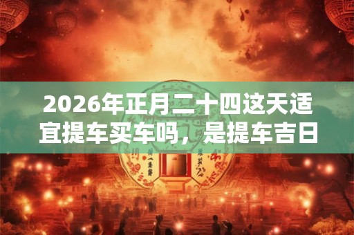 2026年正月二十四这天适宜提车买车吗，是提车吉日吗？