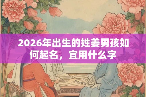 2026年出生的姓姜男孩如何起名，宜用什么字