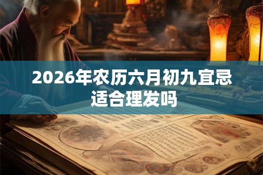 2026年农历六月初九宜忌 适合理发吗