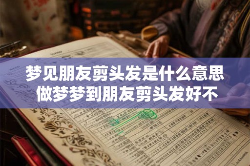 梦见朋友剪头发是什么意思 做梦梦到朋友剪头发好不好