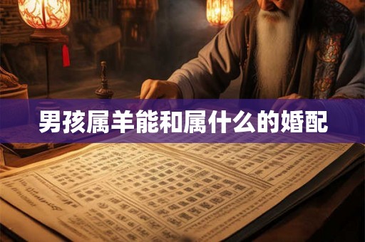 男孩属羊能和属什么的婚配