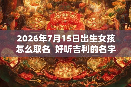 2026年7月15日出生女孩怎么取名  好听吉利的名字