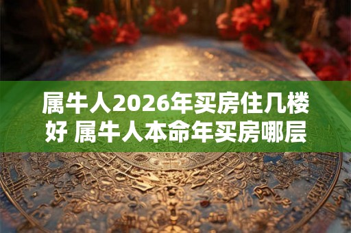 属牛人2026年买房住几楼好 属牛人本命年买房哪层好