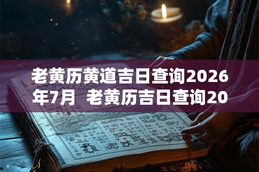 老黄历黄道吉日查询2026年7月 老黄历吉日查询2026年7月份 老黄历黄道吉日查询2026年7月 老黄历吉日查询2026年7月份