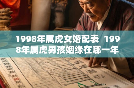 1998年属虎女婚配表 1998年属虎男孩姻缘在哪一年 1998年属虎女婚配表 1998年属虎男孩姻缘在哪一年