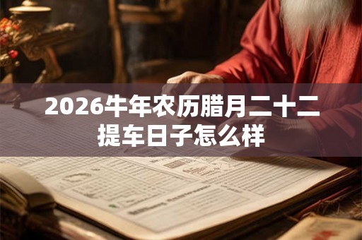 2026牛年农历腊月二十二提车日子怎么样