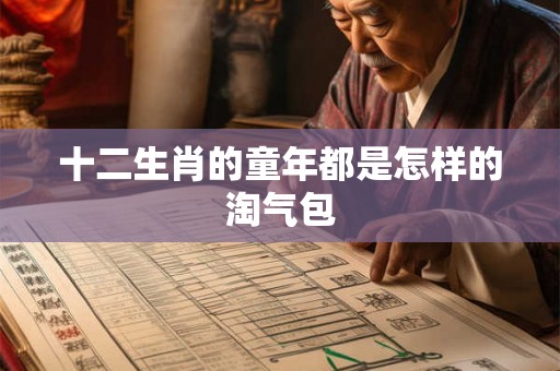 十二生肖的童年都是怎样的淘气包