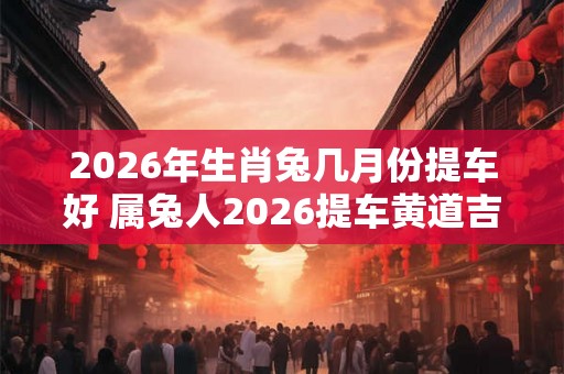 2026年生肖兔几月份提车好 属兔人2026提车黄道吉日