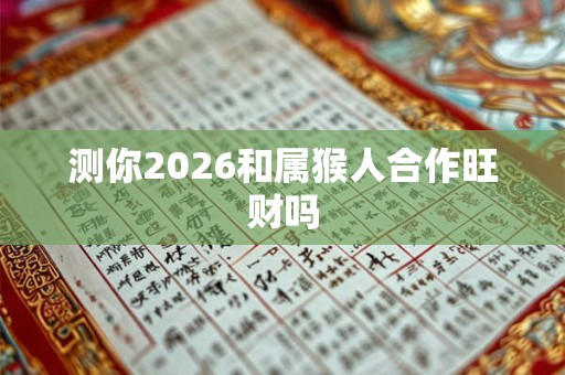测你2026和属猴人合作旺财吗 测你2026和属猴人合作旺财吗