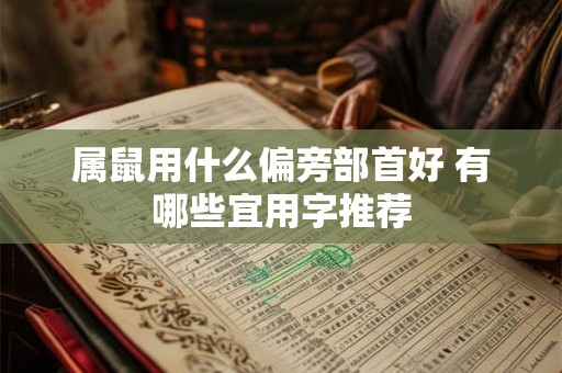 属鼠用什么偏旁部首好 有哪些宜用字推荐