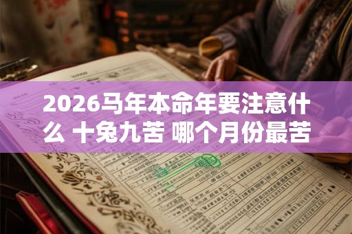 2026马年本命年要注意什么 十兔九苦 哪个月份最苦