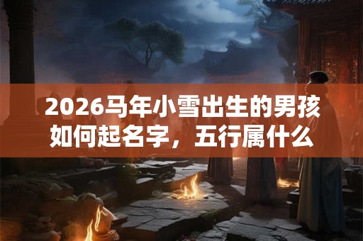 2026马年小雪出生的男孩如何起名字，五行属什么
