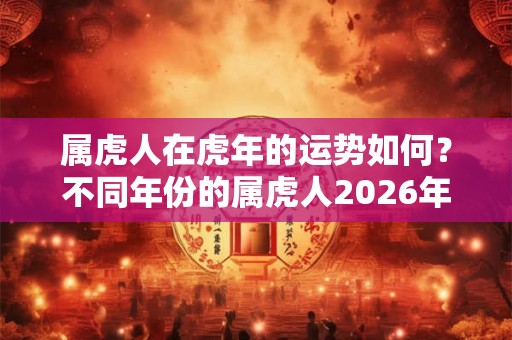 属虎人在虎年的运势如何？不同年份的属虎人2026年运势