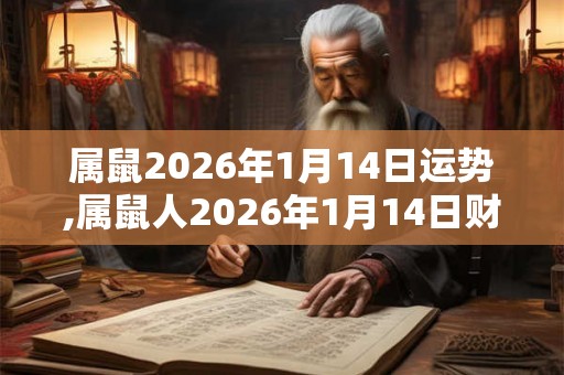 属鼠2026年1月14日运势,属鼠人2026年1月14日财运,生肖鼠2026年1月14日运势