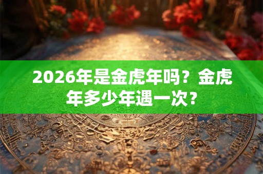 2026年是金虎年吗？金虎年多少年遇一次？