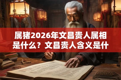 属猪2026年文昌贵人属相是什么？文昌贵人含义是什么？