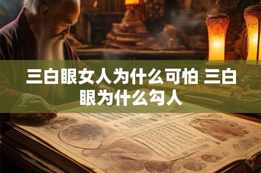 三白眼女人为什么可怕 三白眼为什么勾人
