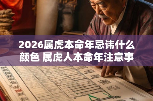 2026属虎本命年忌讳什么颜色 属虎人本命年注意事项
