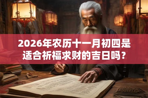 2026年农历十一月初四是适合祈福求财的吉日吗？