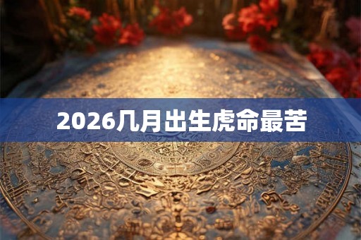 2026几月出生虎命最苦 2026几月出生虎命最苦