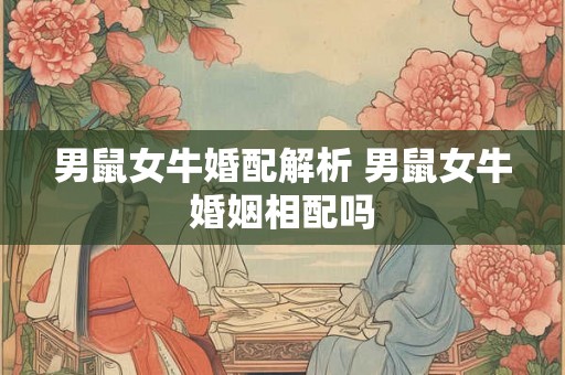 男鼠女牛婚配解析 男鼠女牛婚姻相配吗 男鼠女牛婚配解析 男鼠女牛婚姻相配吗