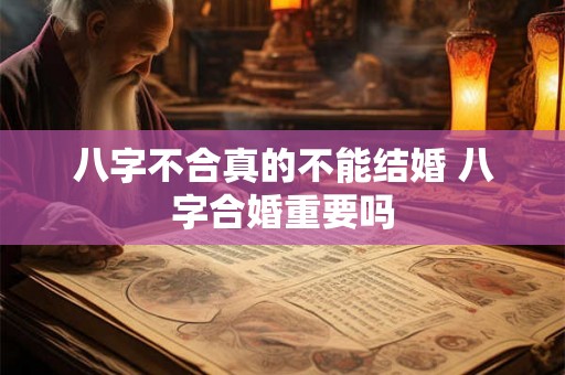 八字不合真的不能结婚 八字合婚重要吗