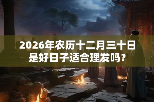 2026年农历十二月三十日是好日子适合理发吗？