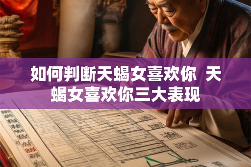 如何判断天蝎女喜欢你  天蝎女喜欢你三大表现