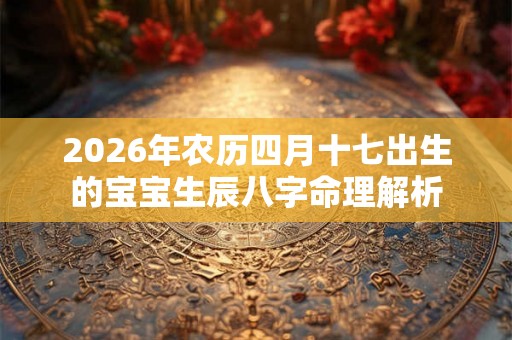 2026年农历四月十七出生的宝宝生辰八字命理解析