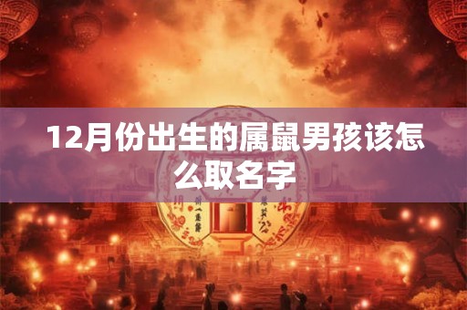12月份出生的属鼠男孩该怎么取名字