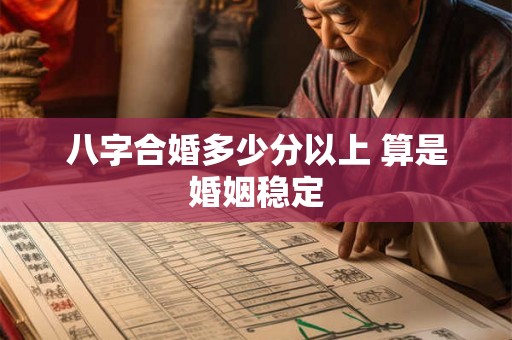 八字合婚多少分以上 算是婚姻稳定
