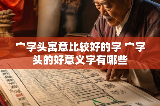 宀字头寓意比较好的字 宀字头的好意义字有哪些