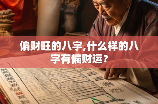 偏财旺的八字,什么样的八字有偏财运? 偏财旺的八字,什么样的八字有偏财运?