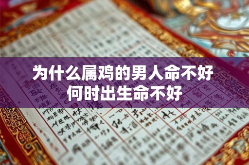 为什么属鸡的男人命不好 何时出生命不好