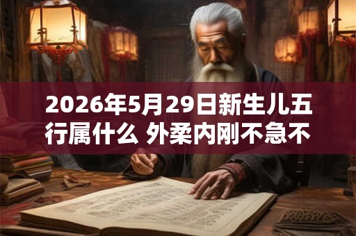 2026年5月29日新生儿五行属什么 外柔内刚不急不躁
