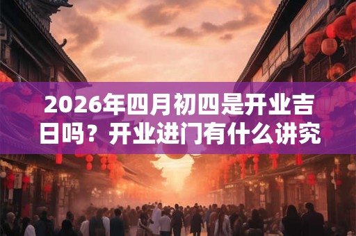 2026年四月初四是开业吉日吗?开业进门有什么讲究? 2026年四月初四是开业吉日吗?开业进门有什么讲究?