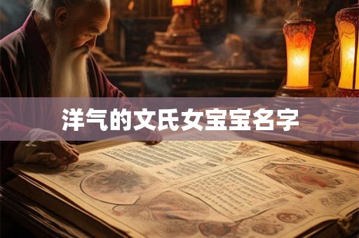 洋气的文氏女宝宝名字