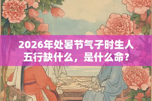 2026年处暑节气子时生人五行缺什么,是什么命? 2026年处暑节气子时生人五行缺什么,是什么命?