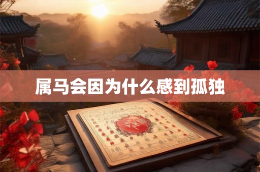 属马会因为什么感到孤独 属马会因为什么感到孤独