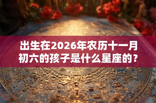 出生在2026年农历十一月初六的孩子是什么星座的？