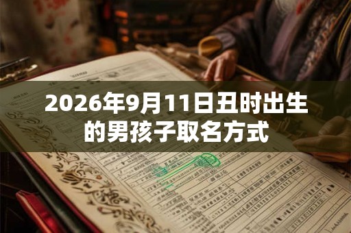 2026年9月11日丑时出生的男孩子取名方式