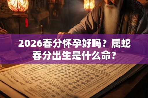 2026春分怀孕好吗？属蛇春分出生是什么命？