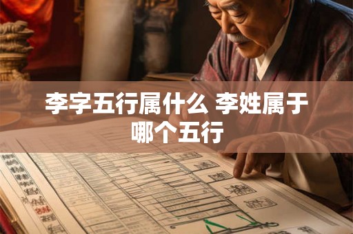 李字五行属什么 李姓属于哪个五行 李字五行属什么 李姓属于哪个五行