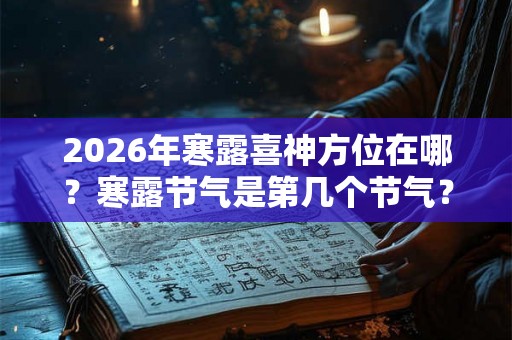 2026年寒露喜神方位在哪?寒露节气是第几个节气? 2026年寒露喜神方位在哪?寒露节气是第几个节气?