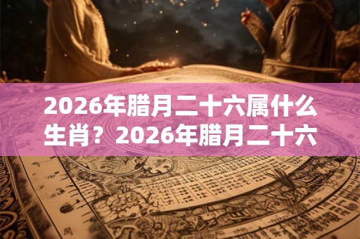 2026年腊月二十六属什么生肖？2026年腊月二十六出生好不好？