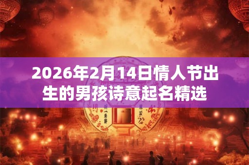 2026年2月14日情人节出生的男孩诗意起名精选