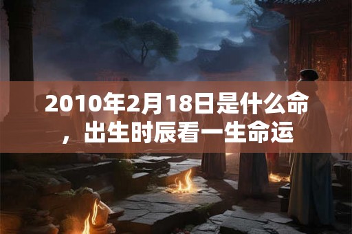 2010年2月18日是什么命，出生时辰看一生命运