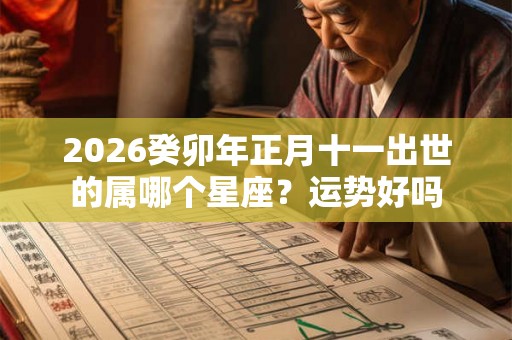 2026癸卯年正月十一出世的属哪个星座？运势好吗