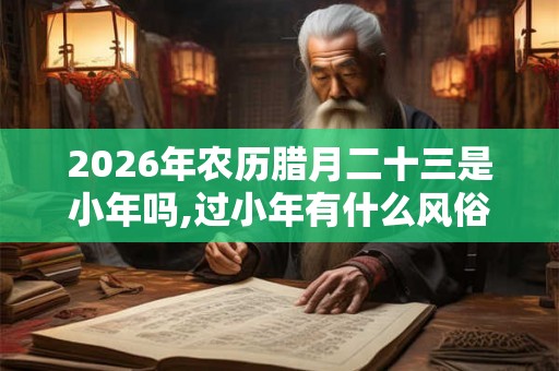 2026年农历腊月二十三是小年吗,过小年有什么风俗